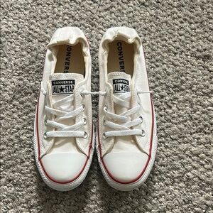 Converse White Canvas Low-Top Sneakers